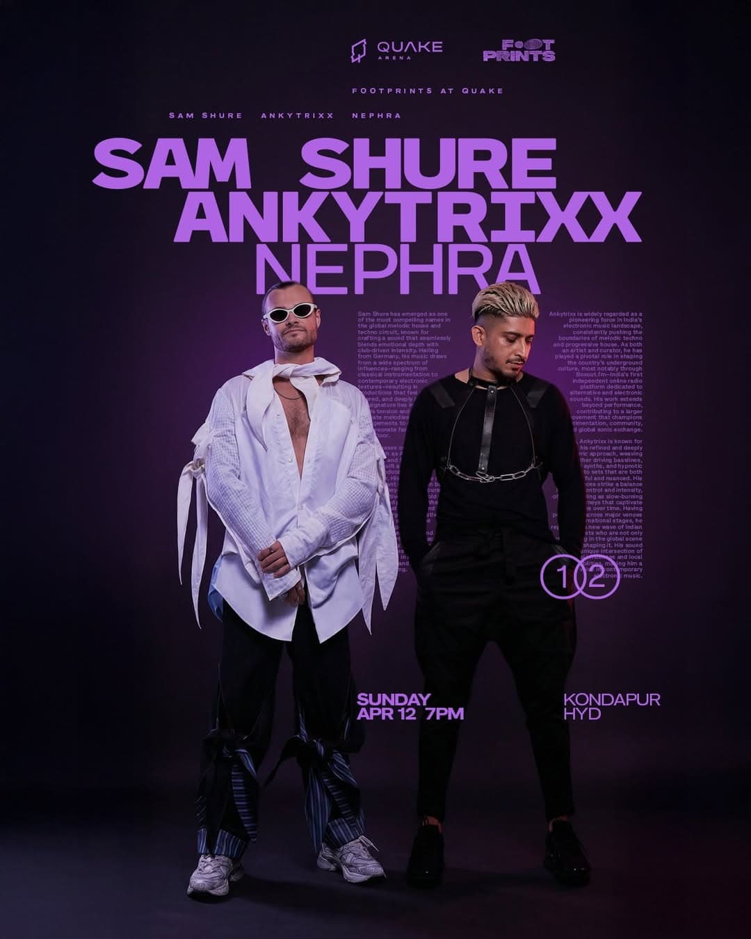 Footprints Sundays: Sam Shure + Ankytrixx + Nephra