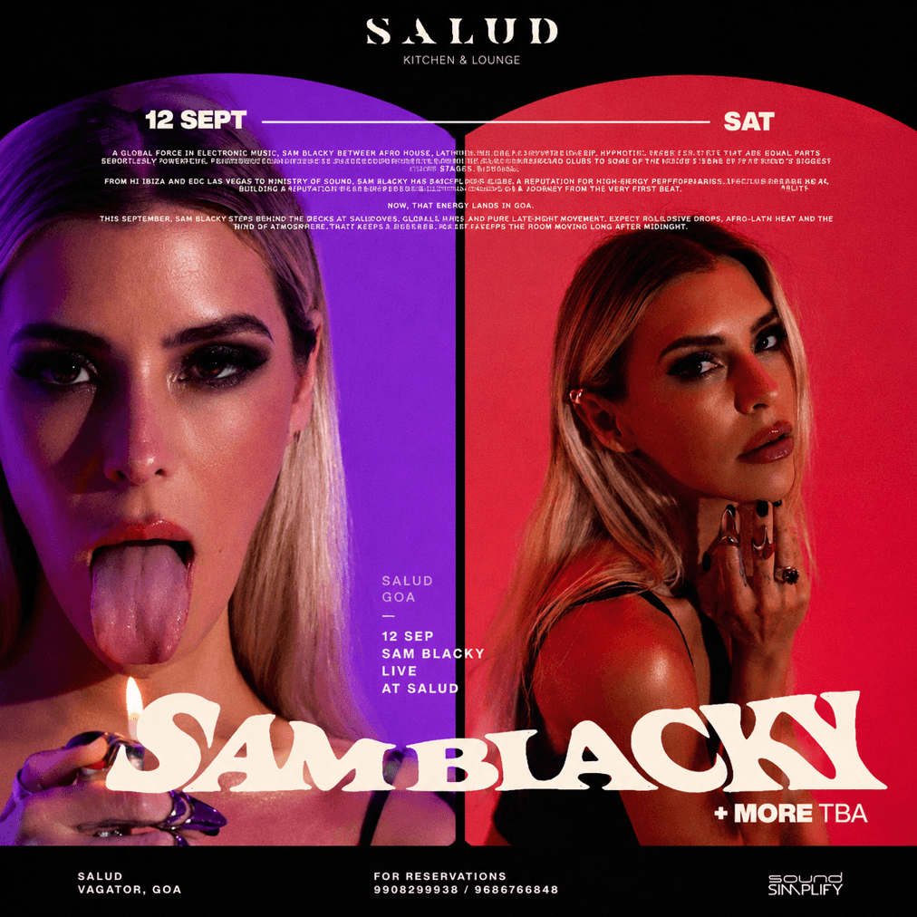 Sam Blacky at Salud, Goa