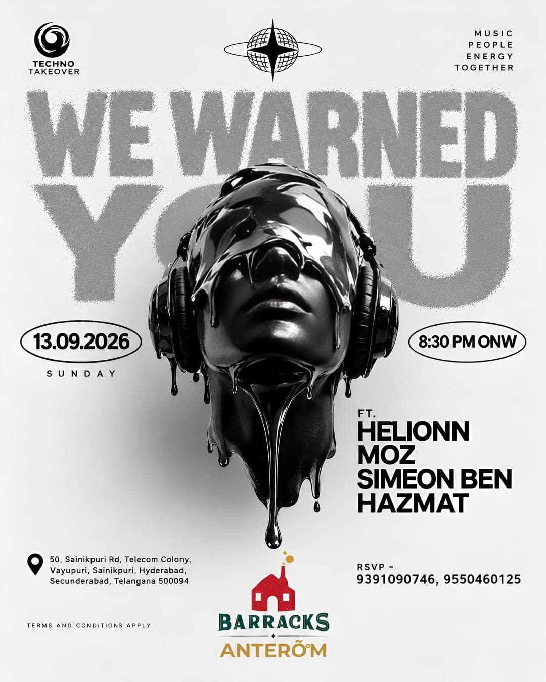 We Warned You at Barracks Anteroom Resto Bar
