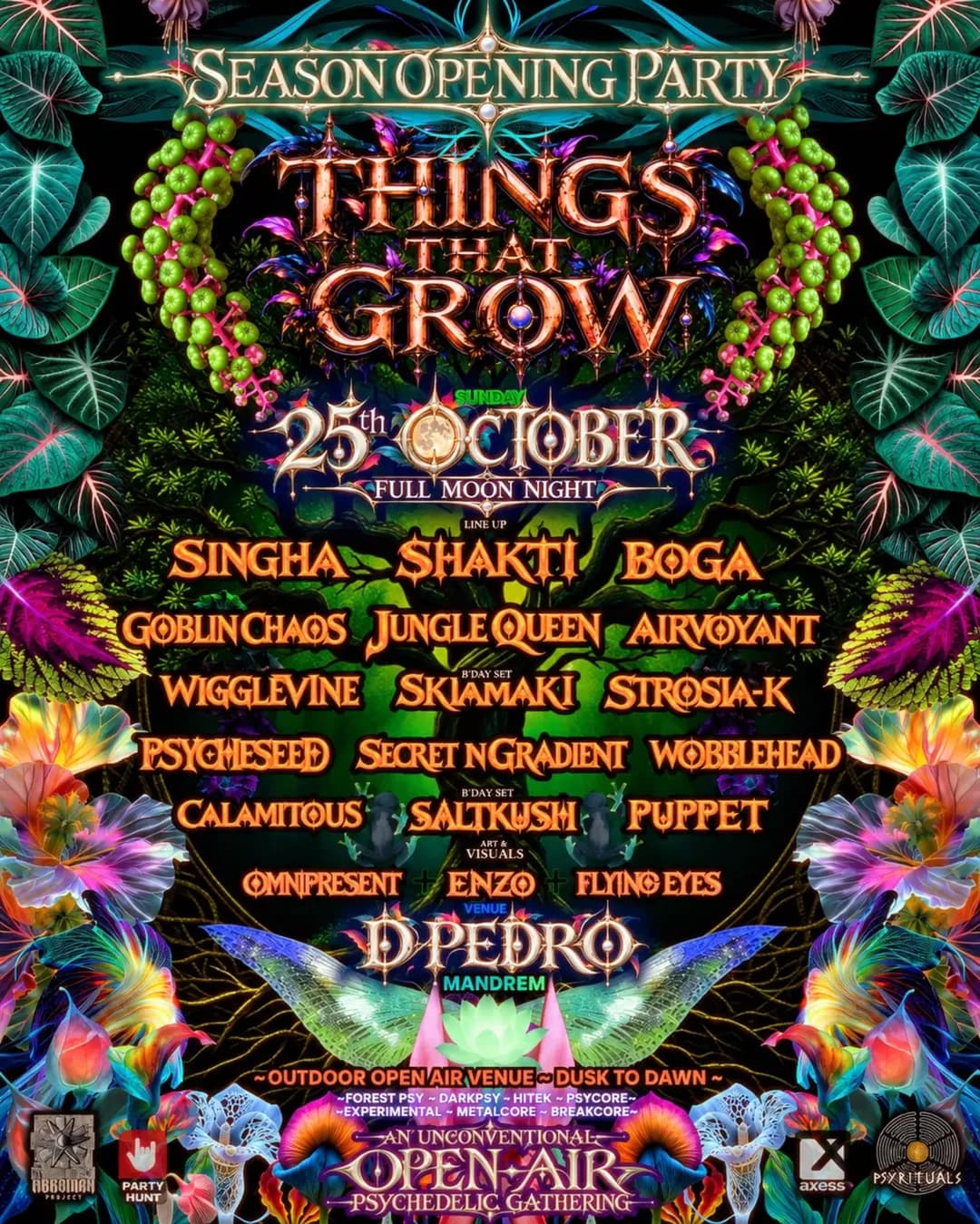 DPEDRO Season Opening — Full Moon Night in Goa at DPedro