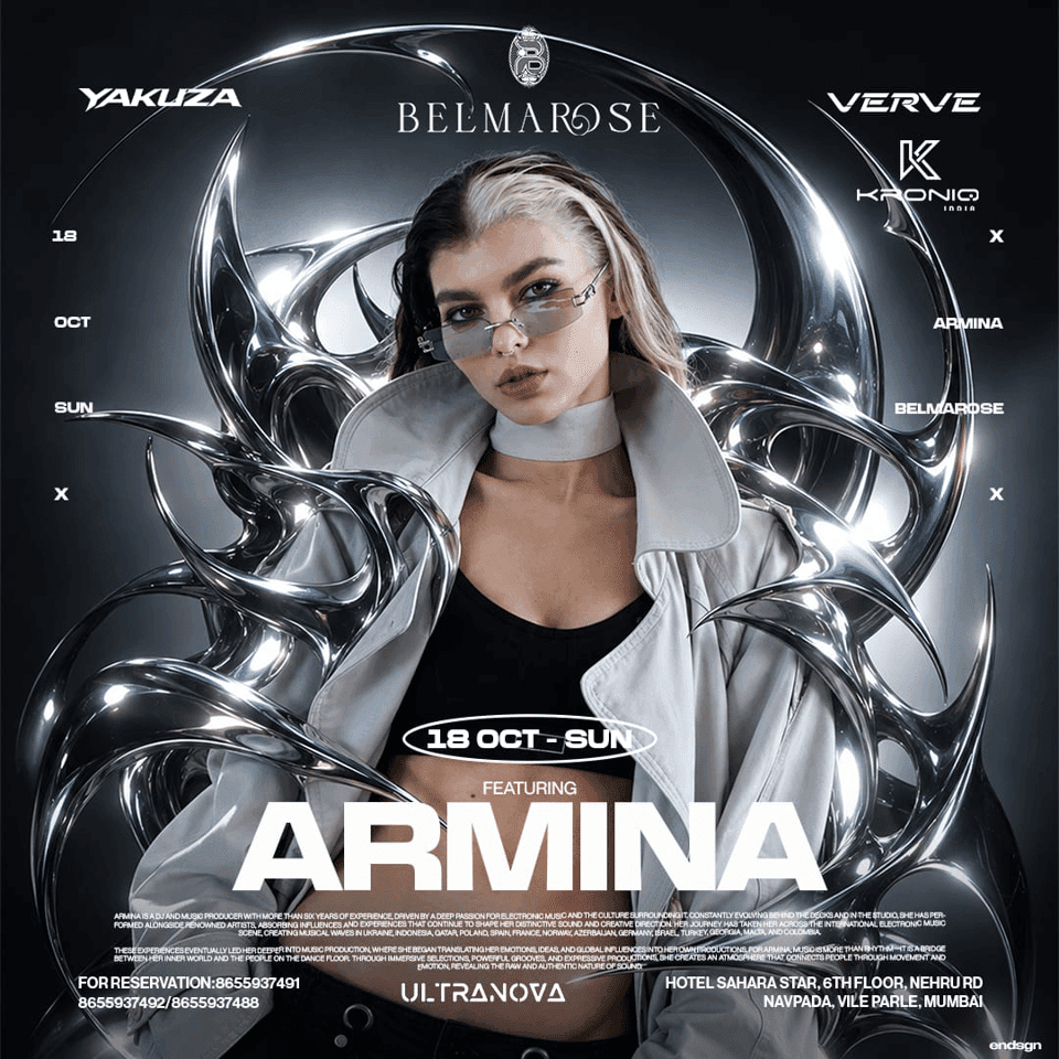 Armina live in Mumbai at Belmarose