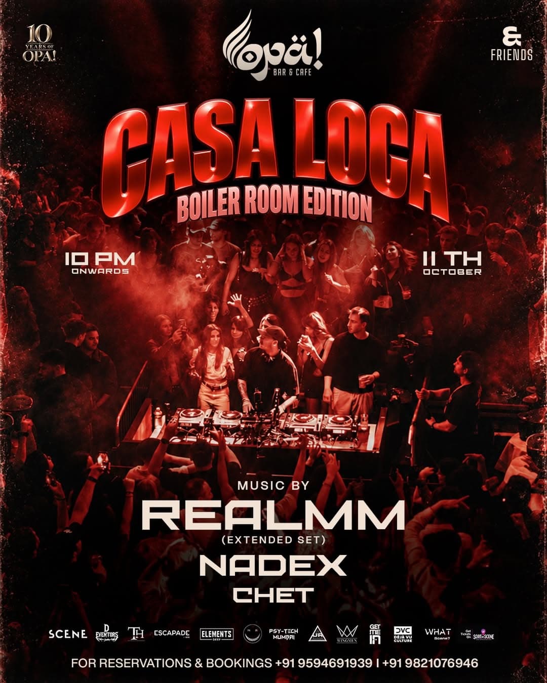 Casa Loca: Boiler Room Edition ft. Realm at Opa! Bar & Cafe