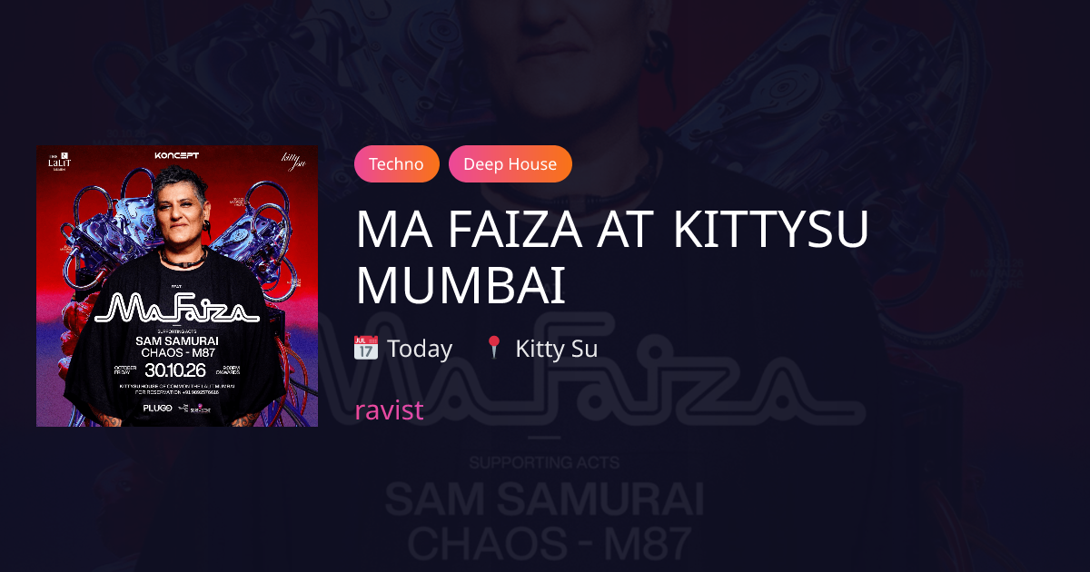 Ma Faiza at Kitty Su Mumbai in Mumbai, India