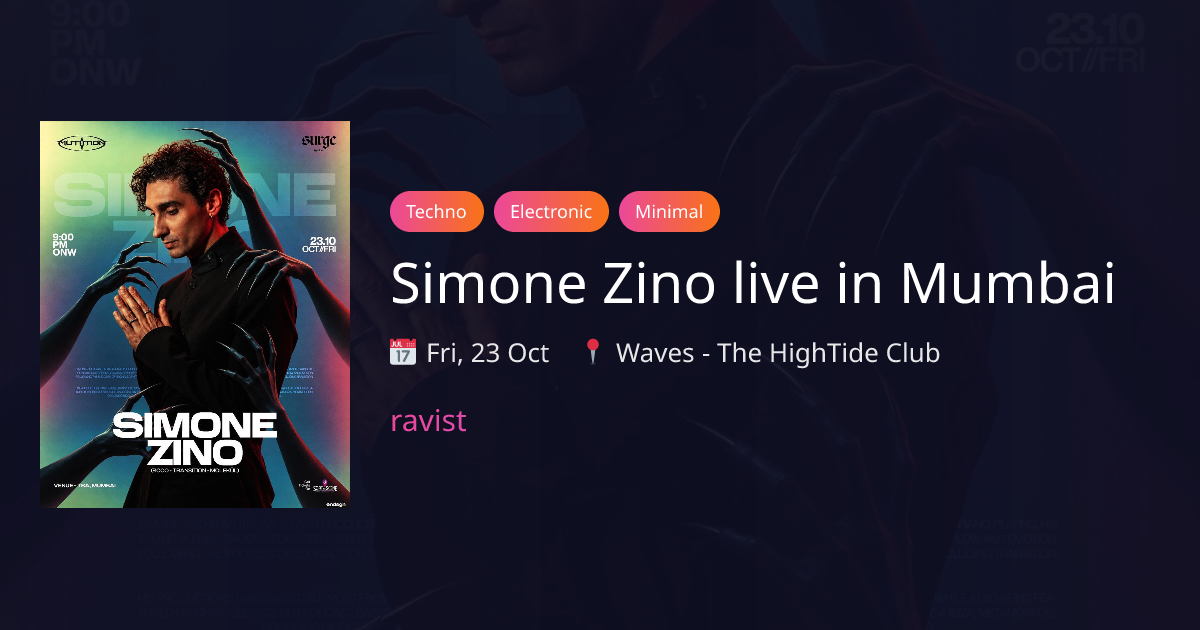 Simone Zino live in Mumbai in Mumbai, India